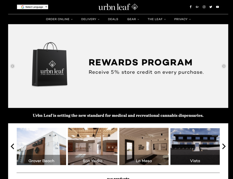 Urbn Leaf Website