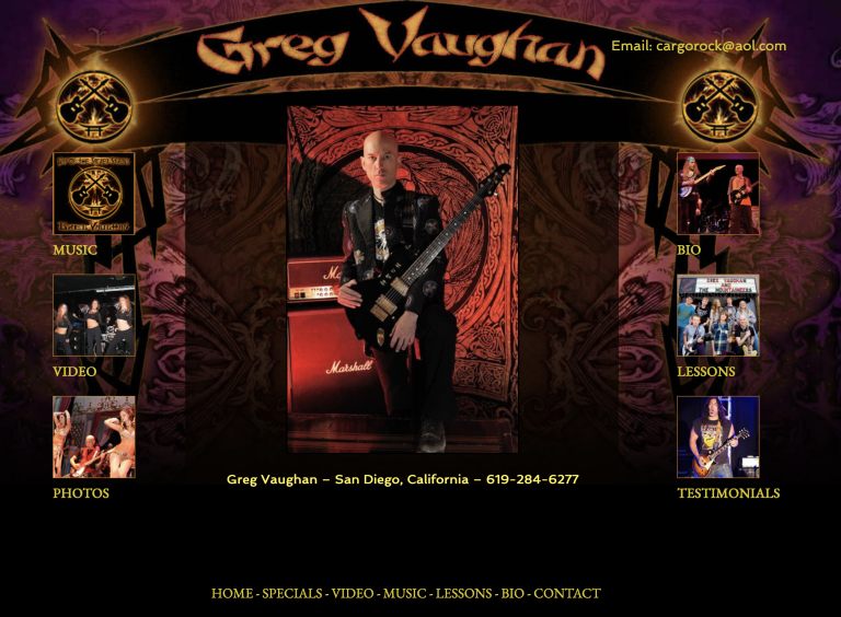 greg vaughan guitar teacher